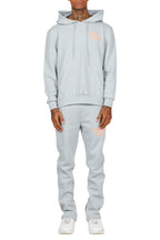 Briggs Grey/Orange Hoodie/Slim Fit Track Set