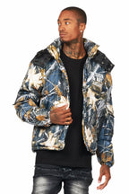 Bandik Black Tree Camo Puffer Jacket