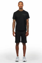 Sana Black/Black Short Set