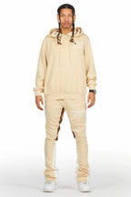 Briggs Beige Hoodie/Super Stacked Flare Track Set
