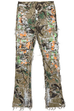 Egras Tree Camo Painter Stacked Flare Jean