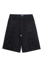 Amasa Black Rhinestone Jort