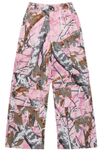 Precious Pink Tree Camo Baggy Stacked Jean