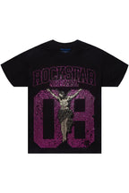 Cavan Black/Pink Rhinestone Graphic T-Shirt