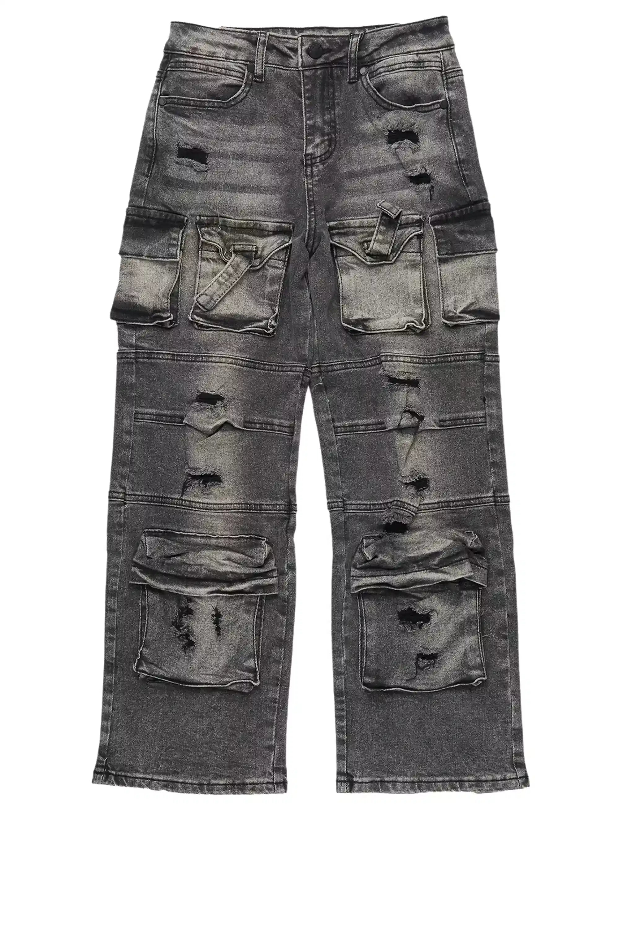 Boys Berdi Black Baggy Fit Jean