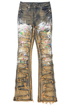 Raeshell Tinted Wash Painted Stacked Jean