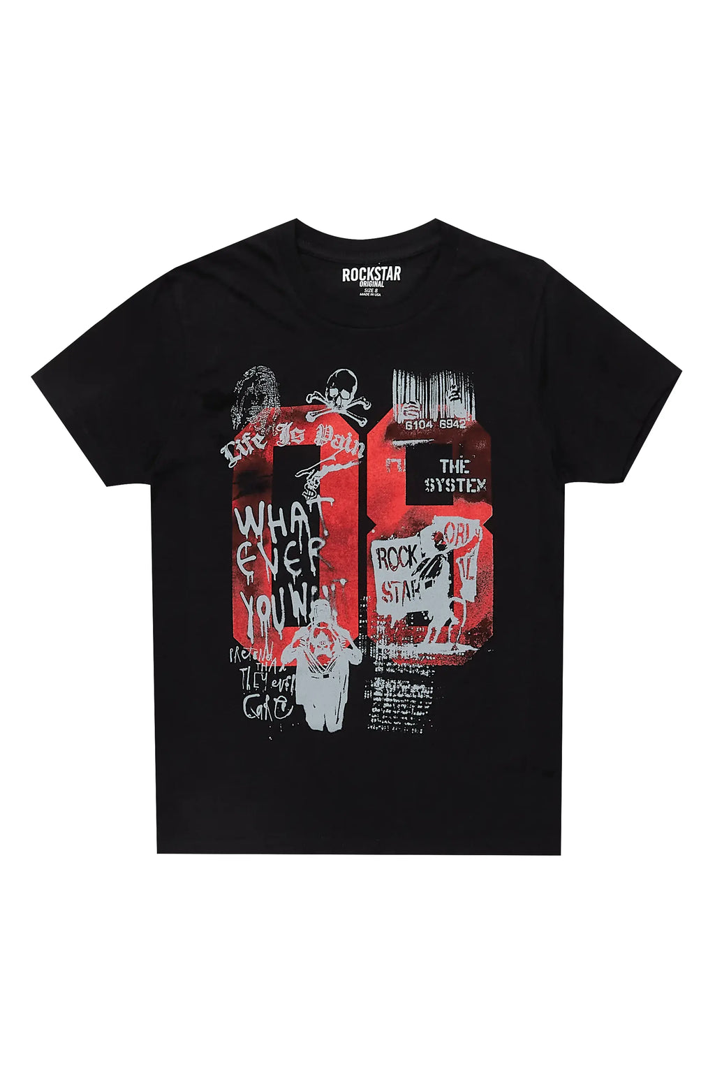 Boys Beau Black Graphic T-Shirt