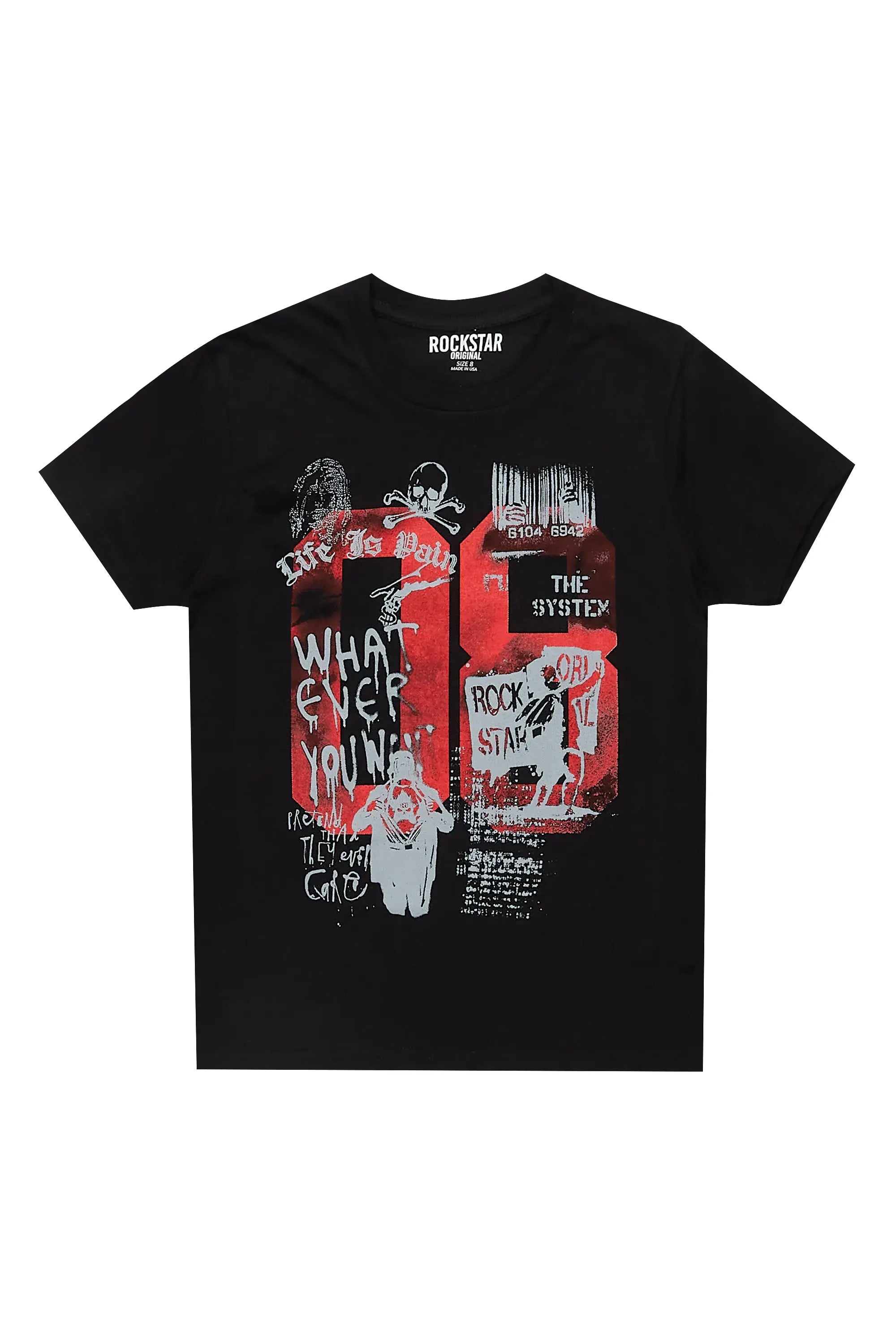 Boys Beau Black Graphic T-Shirt