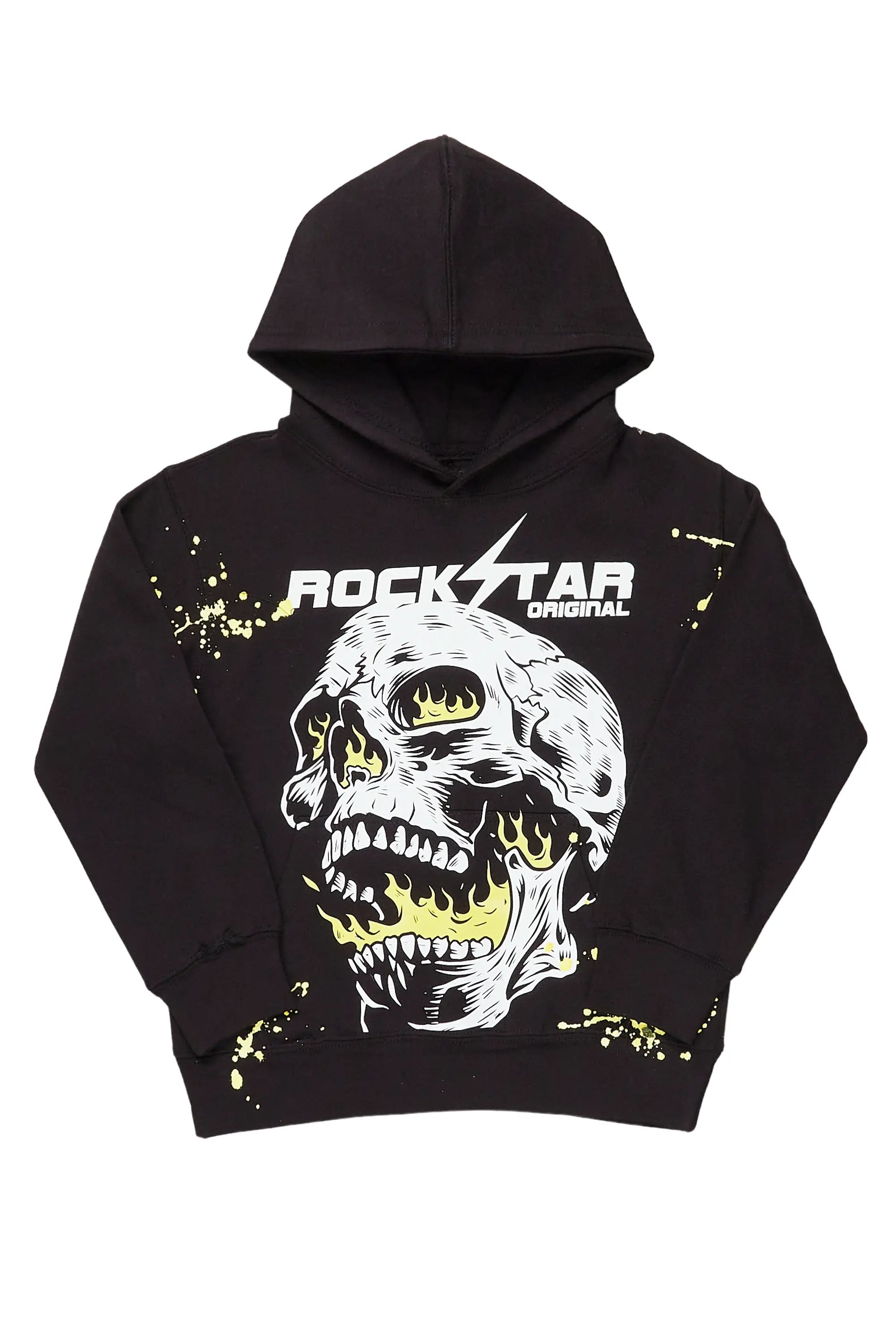 Boys Daniel Black Graphic Hoodie