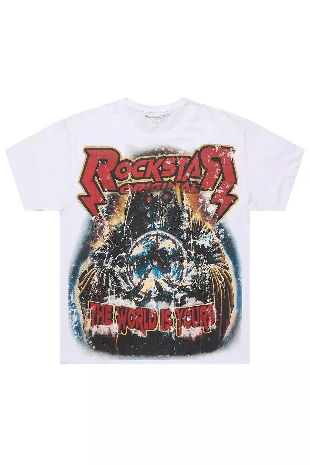 Lucian 2.0 White Oversized Graphic T-Shirt