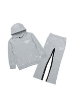 Boys Raffer Grey/White  Stacked Flare Track Set