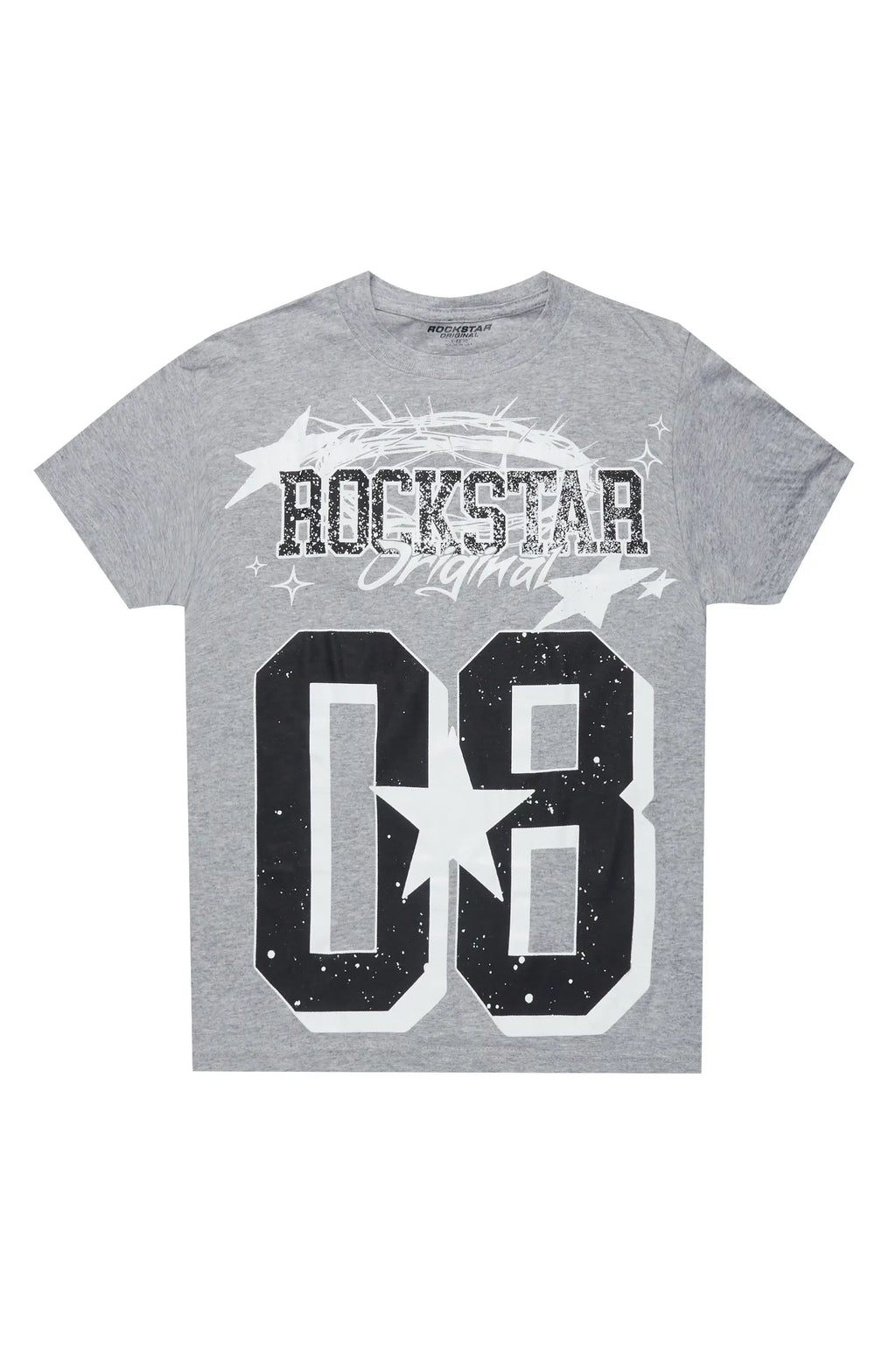 Boys Allstar Grey/Black Graphic T-Shirt