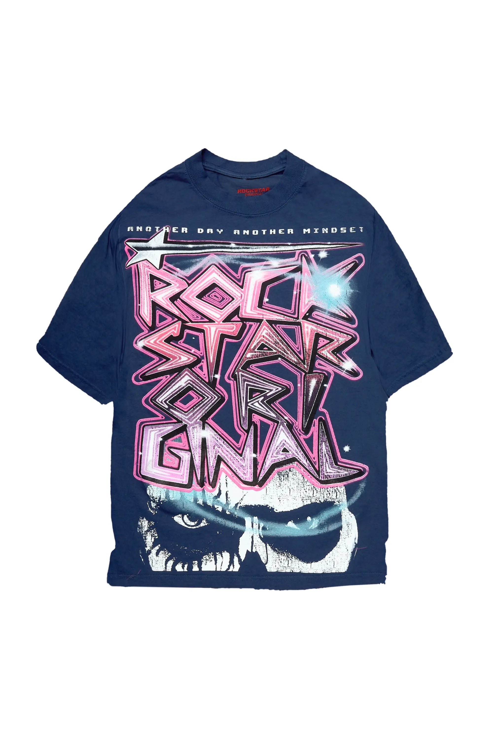 Krog Navy Oversized Graphic T-Shirt