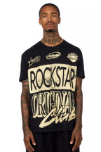 Rylok Black/Beige Oversized Graphic T-Shirt