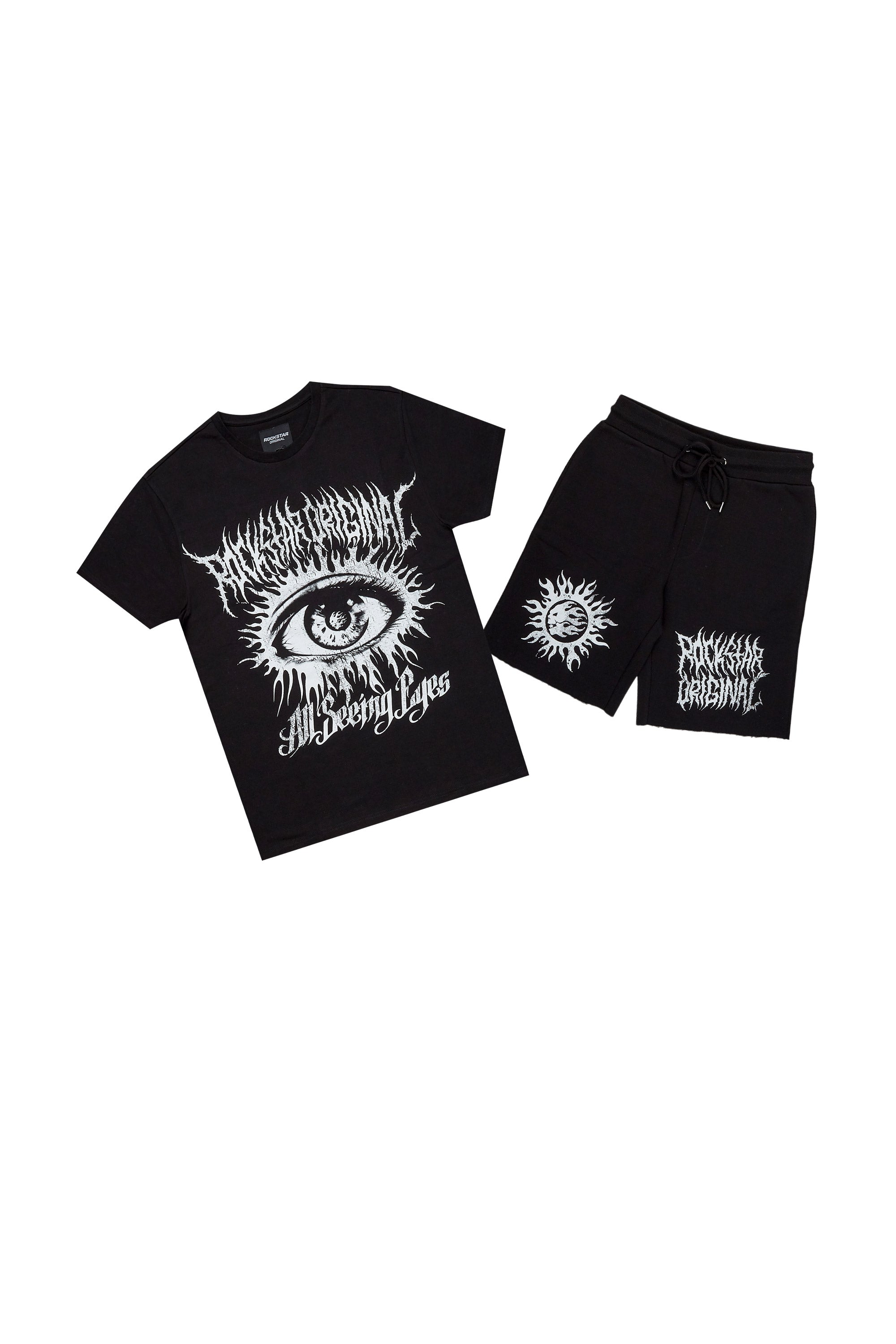Boys Bolk Black T-Shirt/Short Set