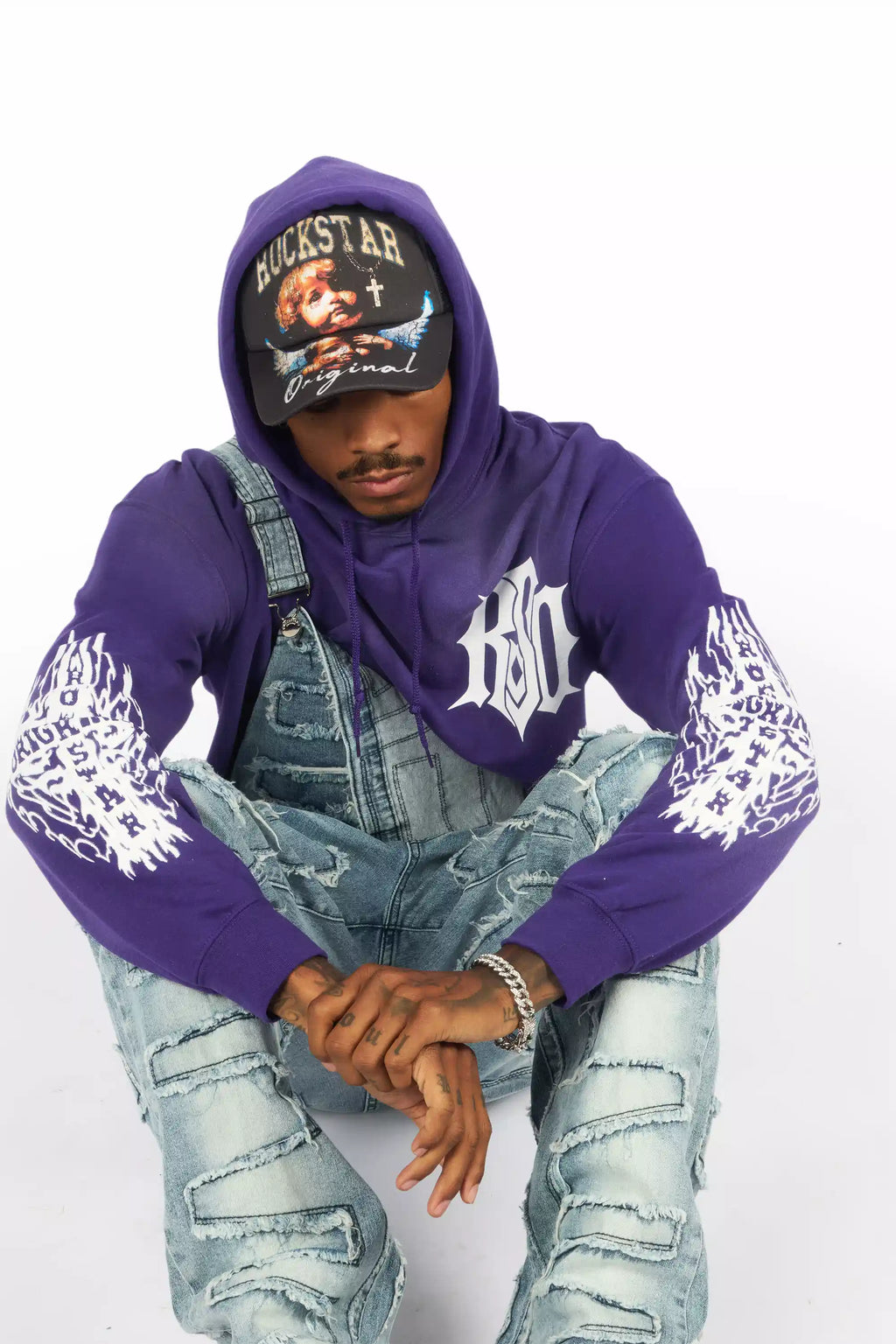 Lyrex Purple/White Graphic Hoodie
