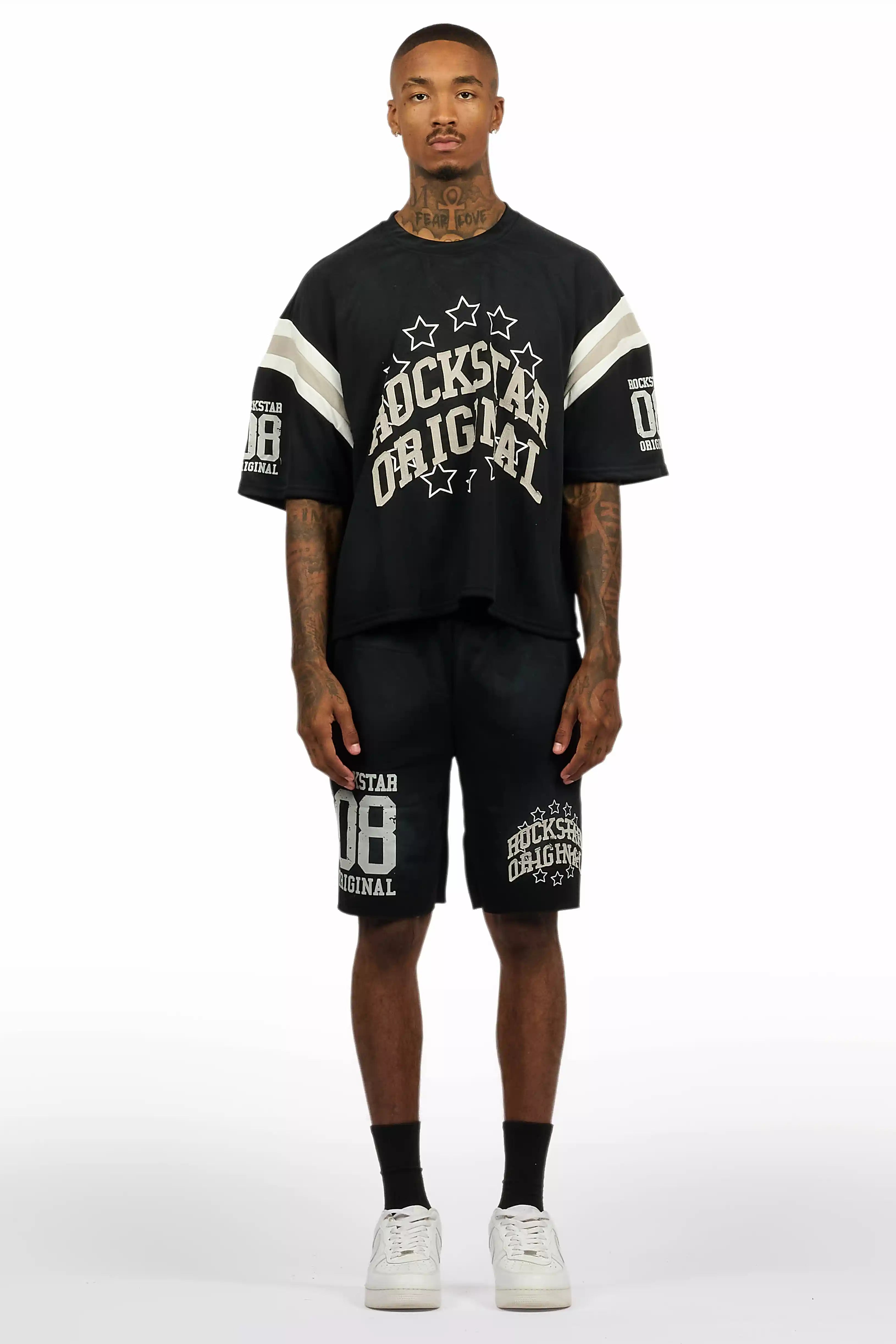 Boe Black T-Shirt/Short Set