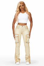 Camara Acid Wash Stacked Flare Jean