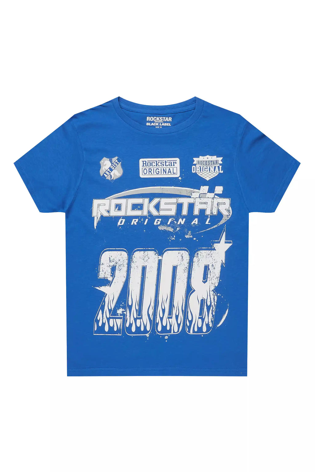 Boys Amos Royal Blue/White Graphic T-Shirt