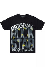 Xaerys Black Oversized Graphic T-Shirt