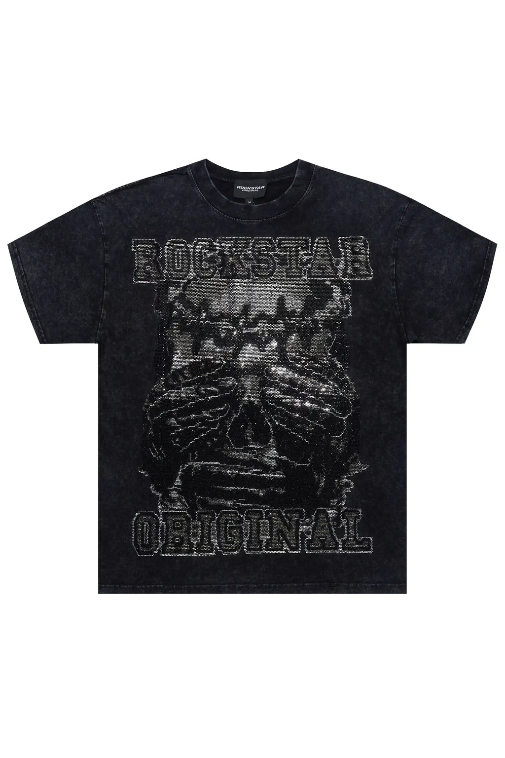 Chayse Black Rhinestone Oversized T-Shirt