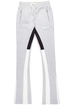 Everest Heather Grey Stacked Flare Track Pant