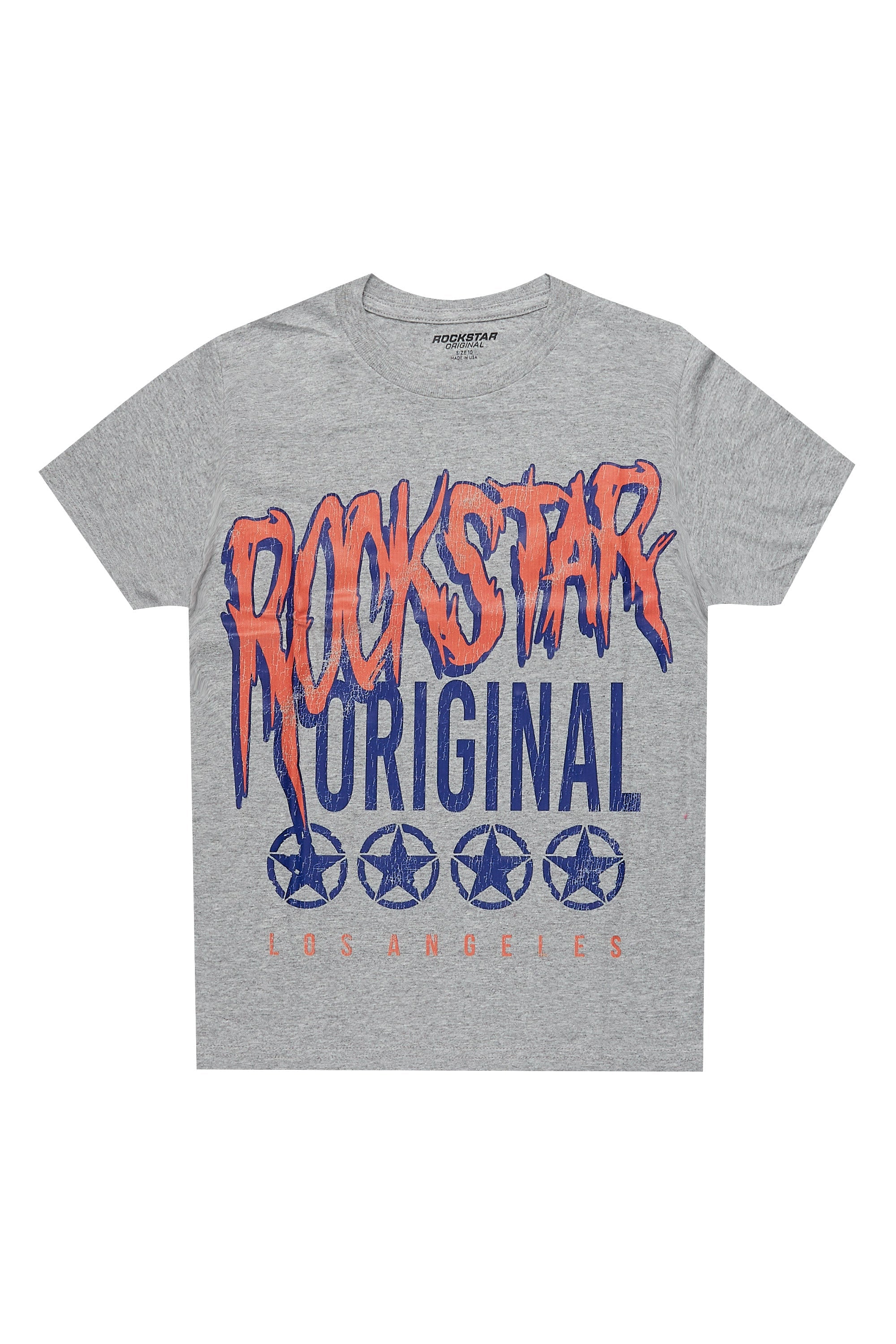 Boys Wizzurd Grey Graphic T-Shirt