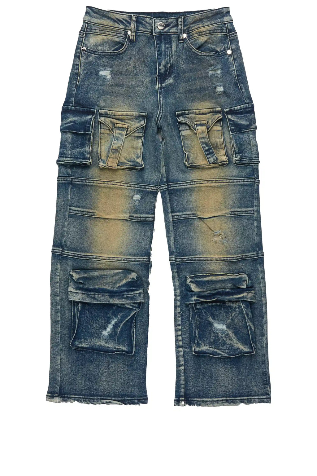 Boys Berdi Dirty Wash Baggy Fit Jean