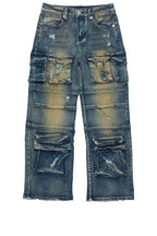 Boys Berdi Dirty Wash Baggy Fit Jean