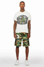 Sarge White/Camo T-Shirt/Short Set