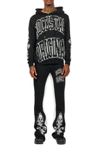 Akio Black Hoodie/Baggy Track Pant Set