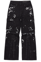 Rudo Black Painter Baggy Cargo Jean