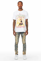 Whitefall White T-Shirt Slim Fit Jean Bundle