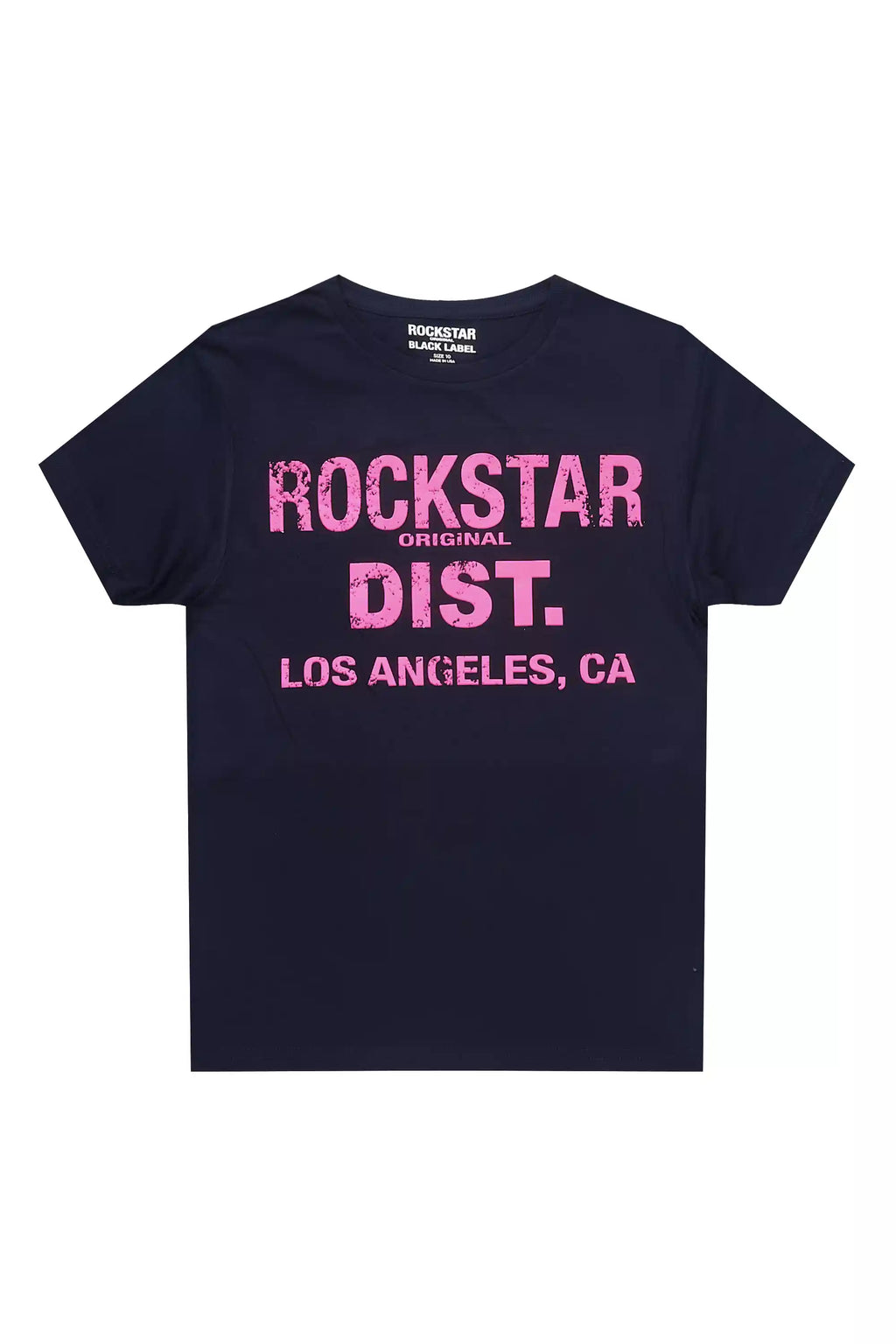 Girls Janny Navy/Fuchsia Graphic T-Shirt