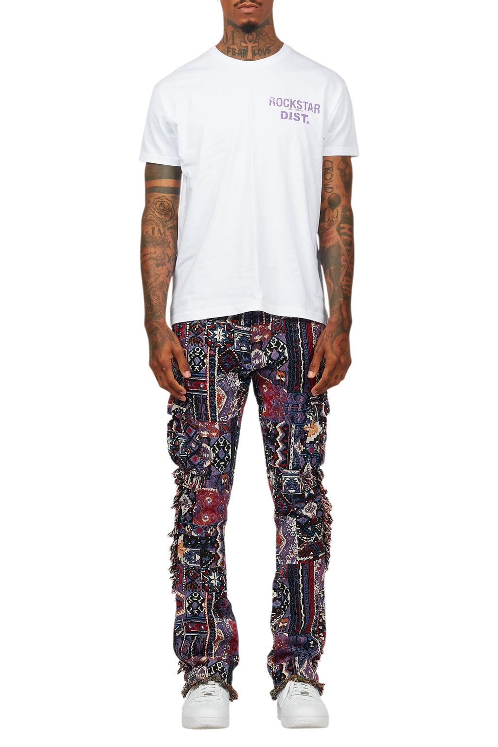 Lake White/Purple T-Shirt/Tapestry Jean Bundle