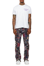 Lake White/Purple T-Shirt/Tapestry Jean Bundle