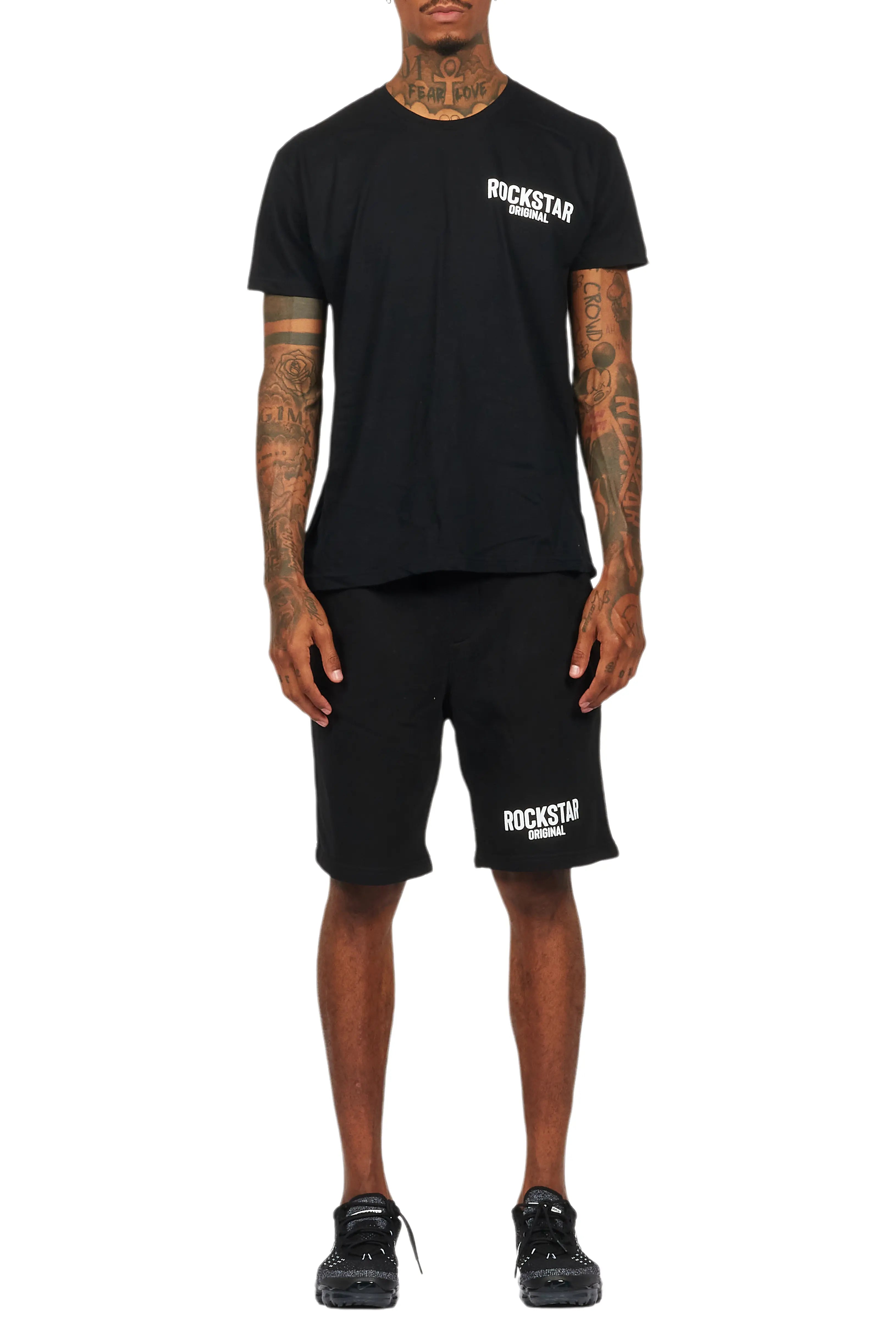 Sana Black/White Short Set