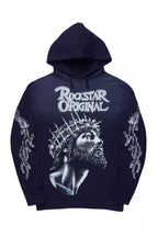 Lathora Navy Graphic Hoodie
