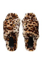 Antavia Cheetah Fur Slides