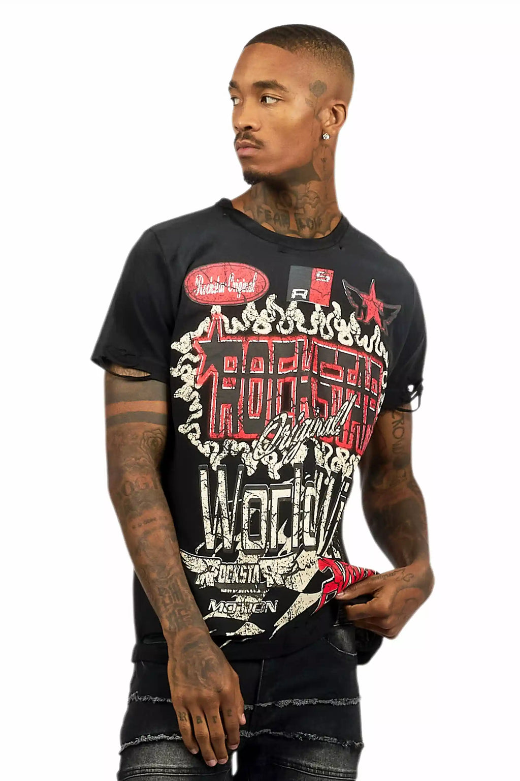 Deangelo Black Graphic T-Shirt