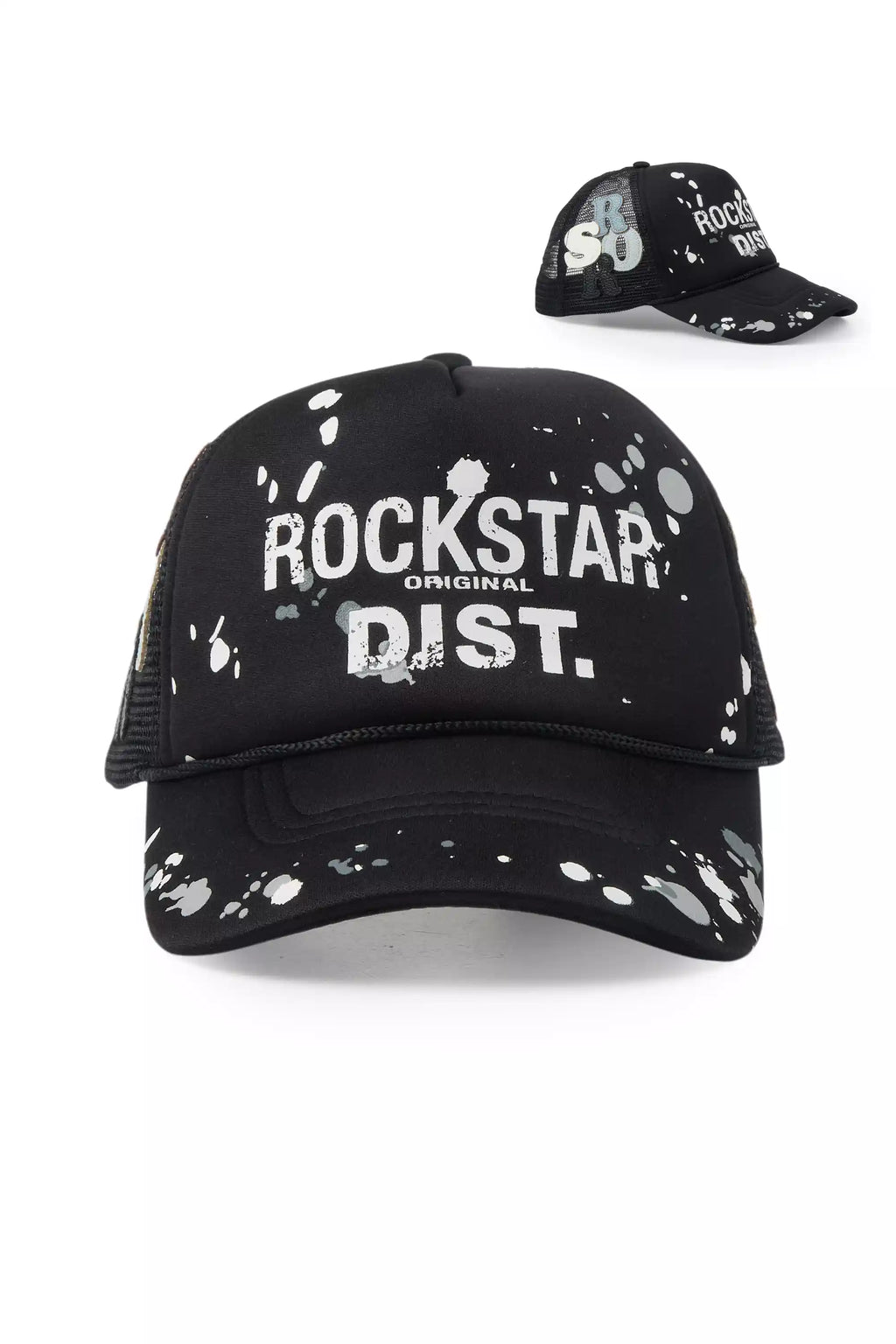 Platon Black Graphic Trucker Hat