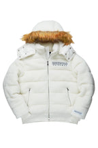 Sarvesh Cream Puffer Jacket