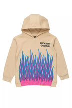 Boys Roeland Beige/Lavender Graphic Hoodie