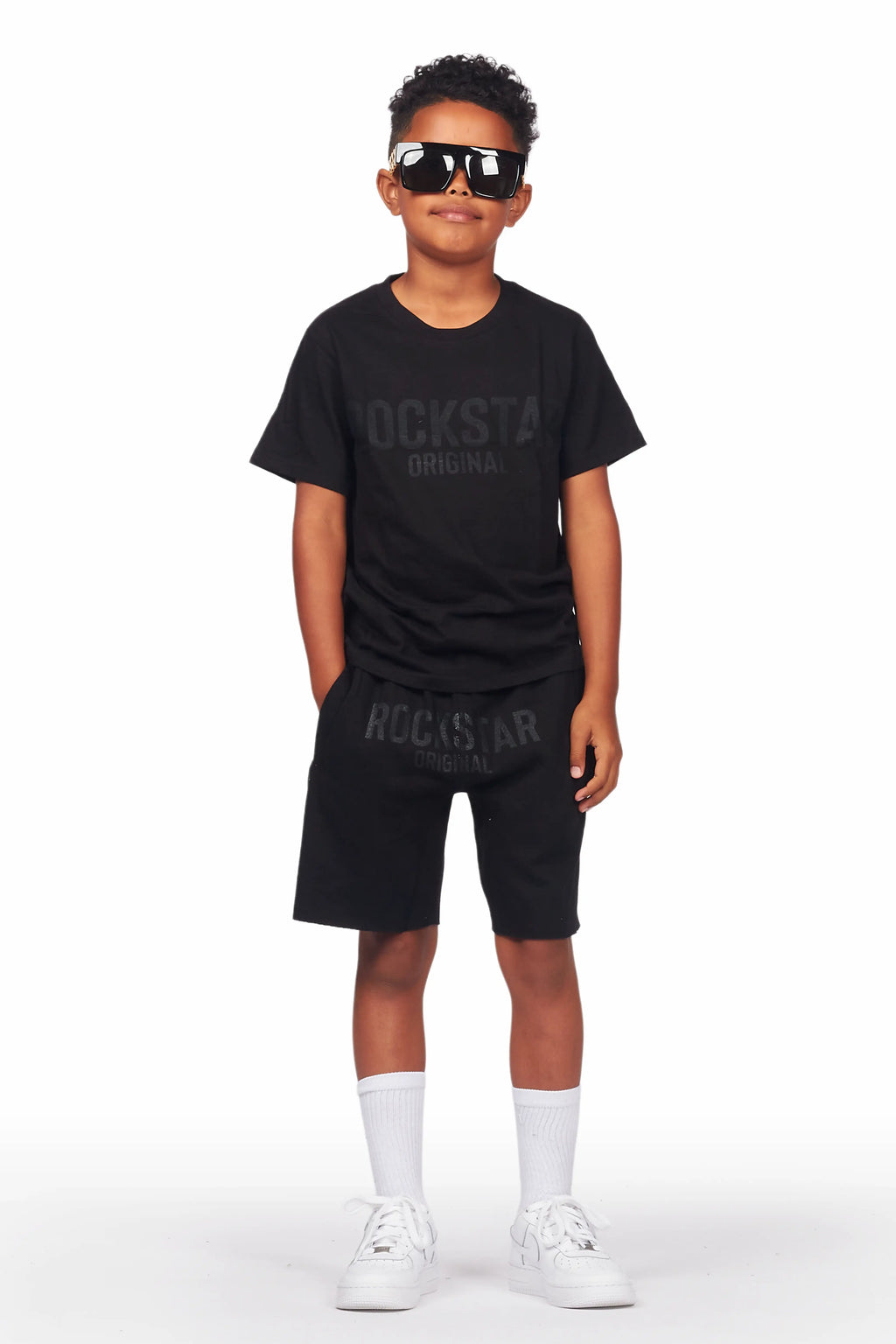 Boys Sana Black Short Set