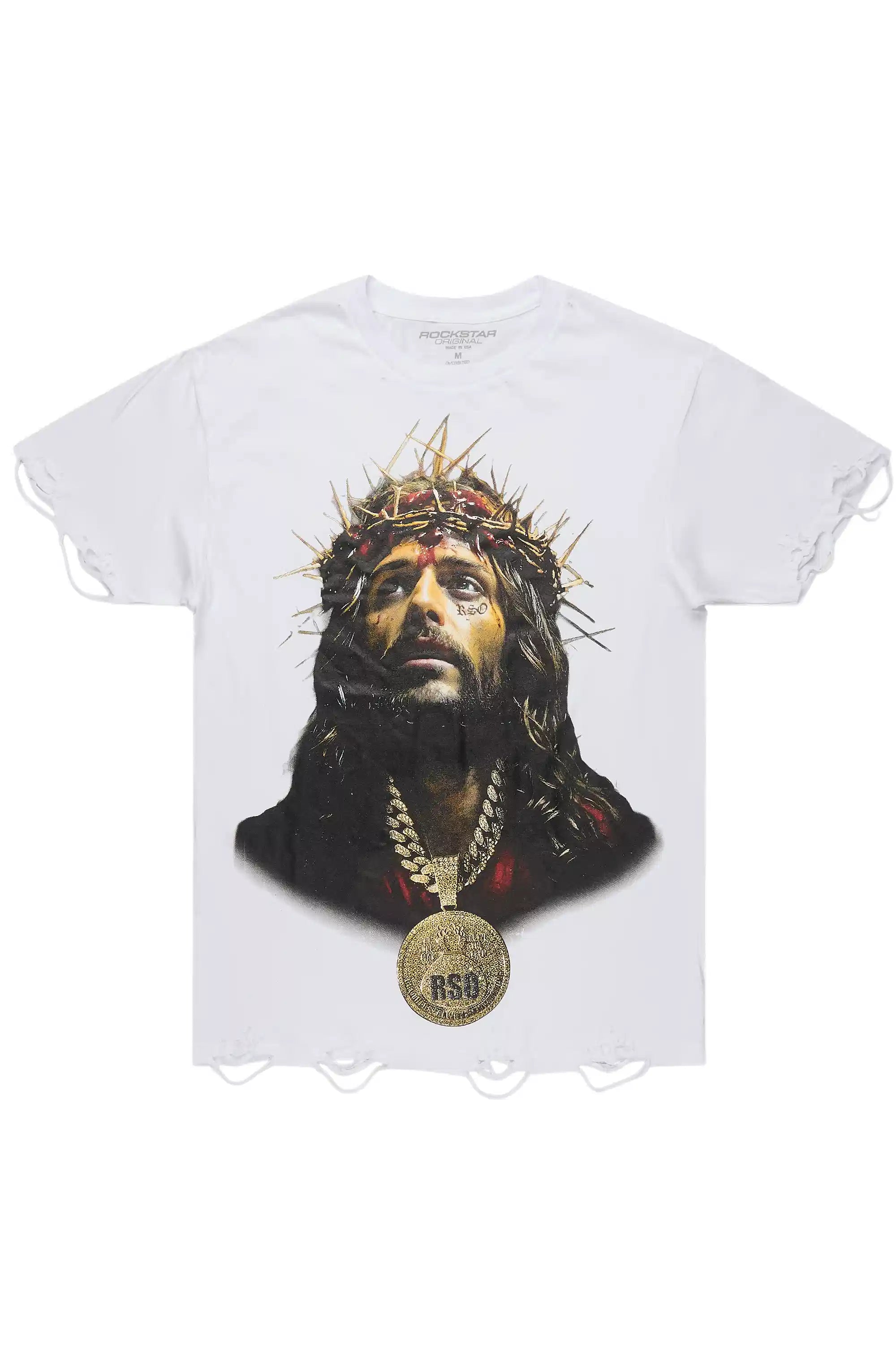 Rongela White Oversized T-Shirt