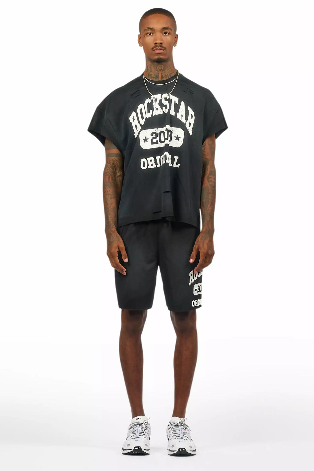 Uppercut Black T-Shirt/Short Set
