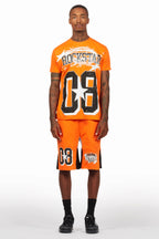 Allstar Orange/Black T-Shirt Short Set