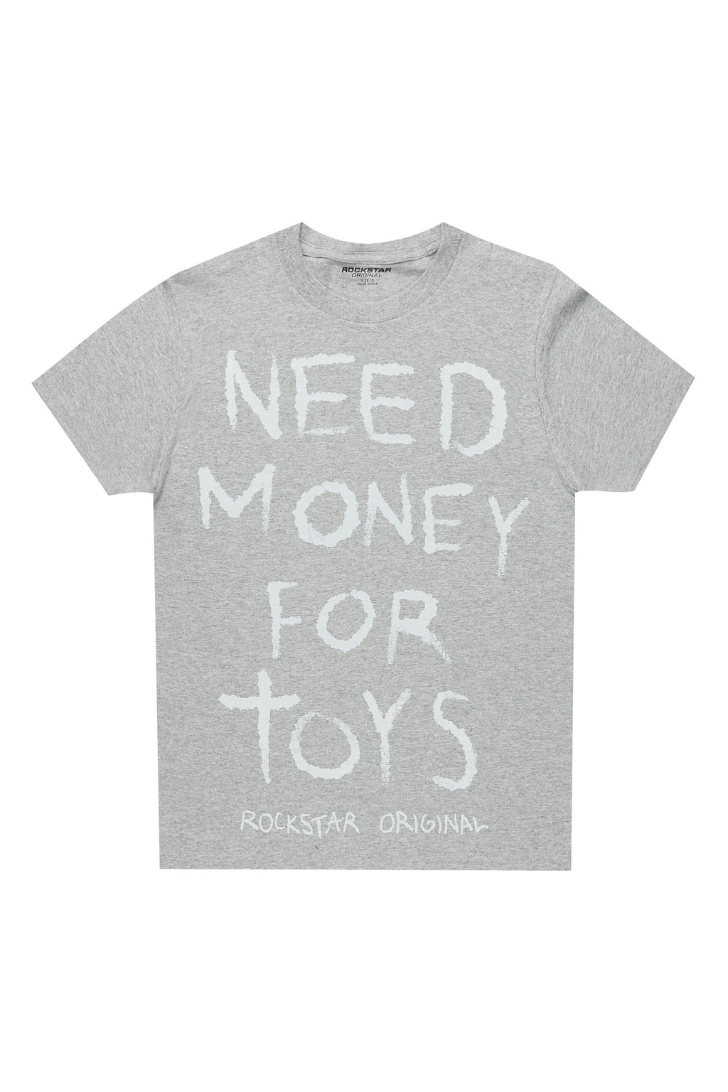 Boys M4Toys Grey/White Graphic T-Shirt