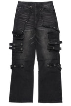 Nealon Black Baggy Cargo Fit Jean