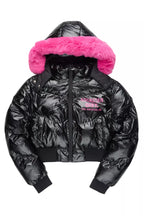 Moncia Black/Pink Puffer Jacket